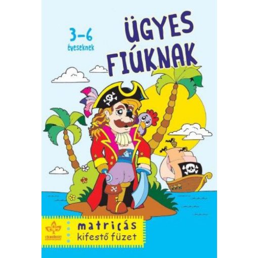Matricás kifestő füzet ügyes fiúknak-Matricás kifestő füzet
