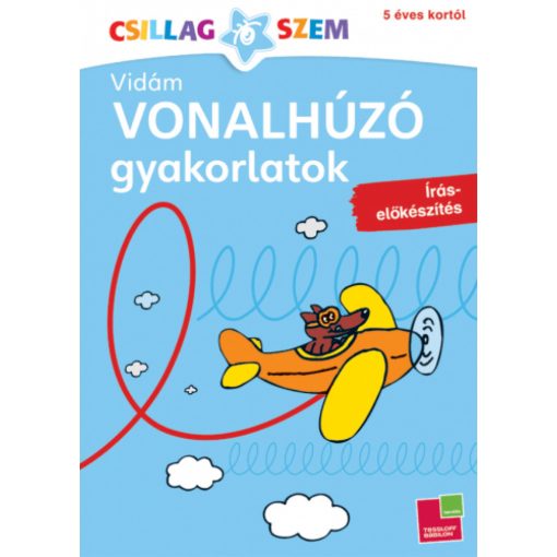 Vidám vonalhúzó gyakorlatok - Íráselőkészítés - Kék