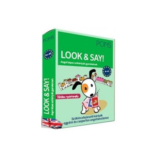 PONS Look & Say - Angol képes szókártyák gyerekeknek - A1-A2