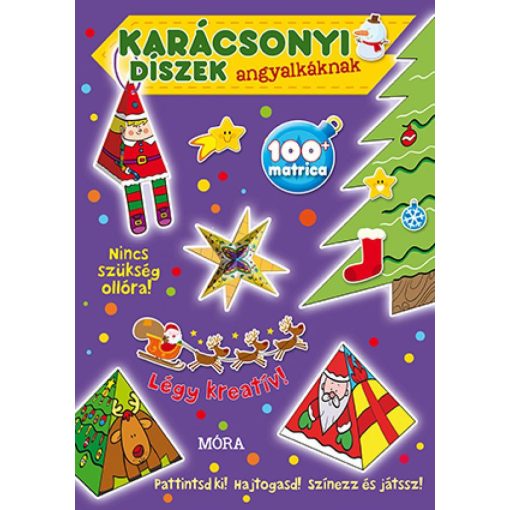 Karácsonyi díszek angyalkáknak - matricás foglalkoztatókönyv