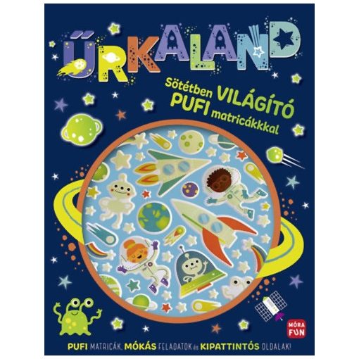 Űrkaland - Sötétben világító pufi matricákkal