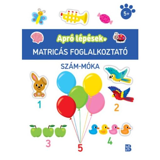 Apró lépések - Szám-móka - Matricás foglalkoztató