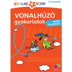 Vonalhúzó gyakorlatok - Betűk és számok - Piros