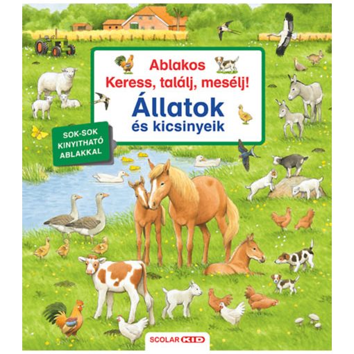 Ablakos Keress, találj, mesélj! - állatok és kicsinyeik