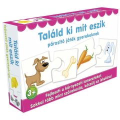 Találd ki mit eszik - párosító játék gyerekeknek